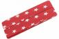 Preview: Oaki Doki Baumwoll Schrägband Sterne Rot Breite40/20mm Länge 3 Meter